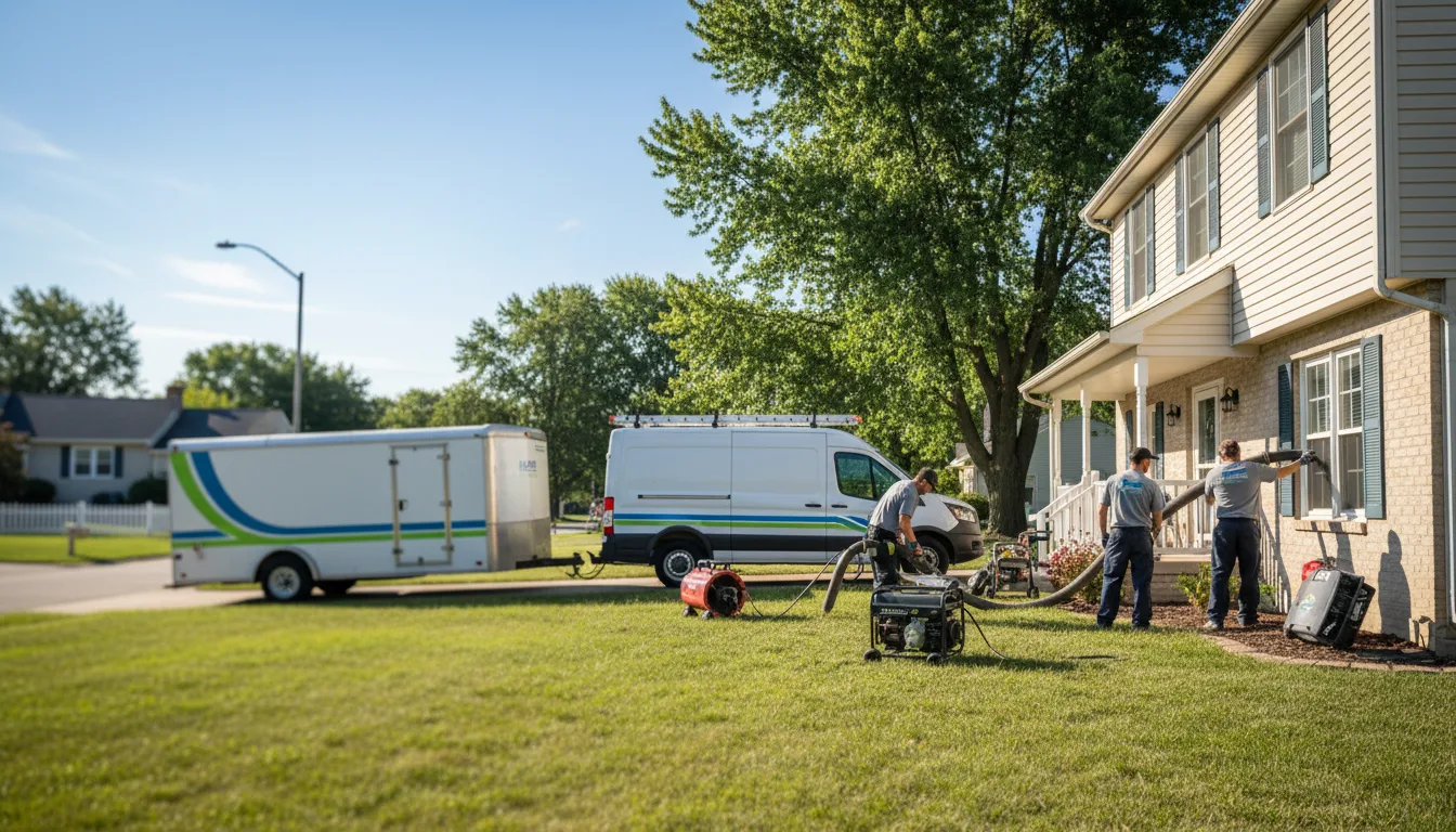 Flooded Basement Restoration And Cleanup With Repair in Hampton, MN near me
